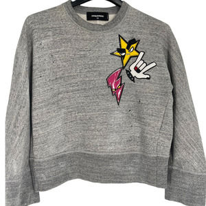 DSQUARED2 SWEATRSHIRT WITH ANIMATED DESIGN